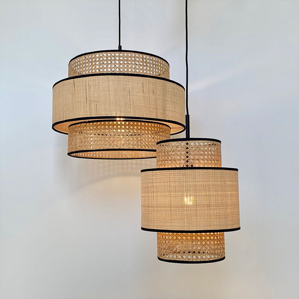 Elegance Collection | Rattan Pendant Light with Adjustable Chain | Soft Lighting for Cozy Spaces 3