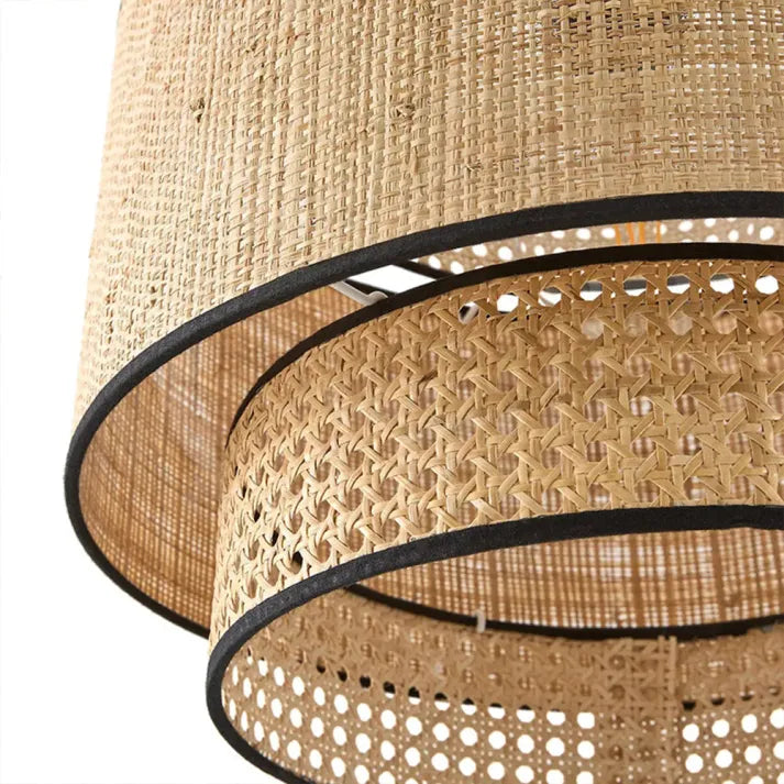 Elegance Collection | Rattan Pendant Light with Adjustable Chain | Soft Lighting for Cozy Spaces 4