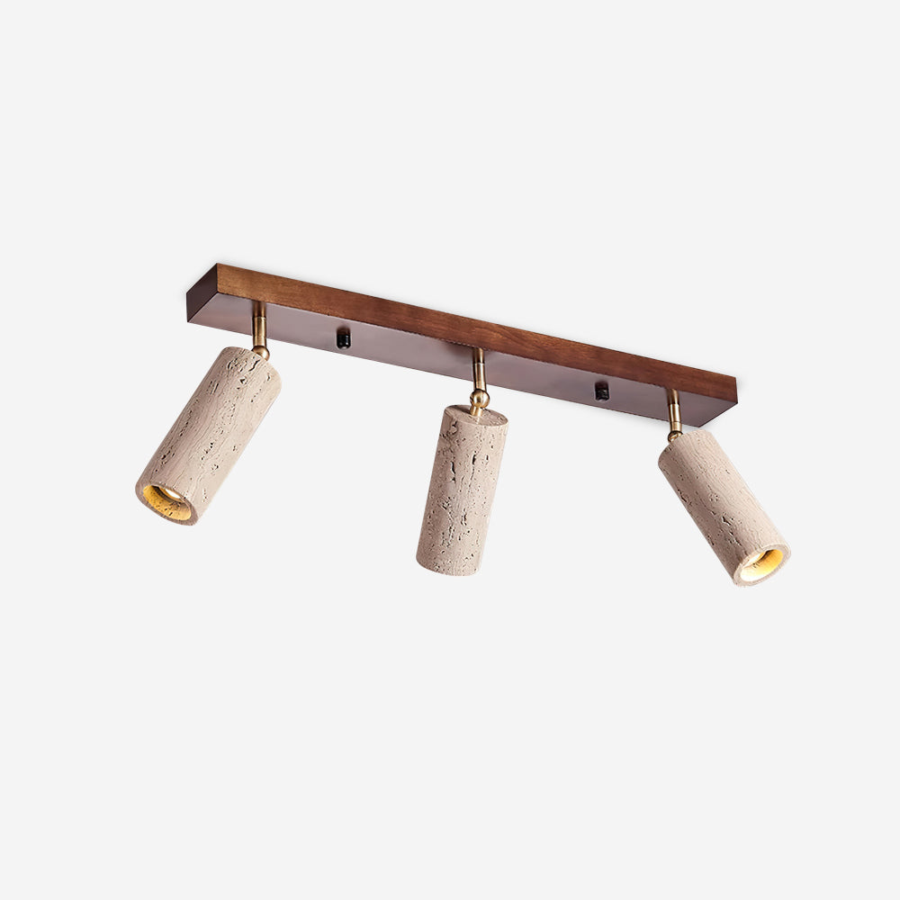 Elegant 3-Light Ceiling Spotlight with Adjustable Direction & Wood Canopy | Stylish Illumination for Kitchen and Living Room 1