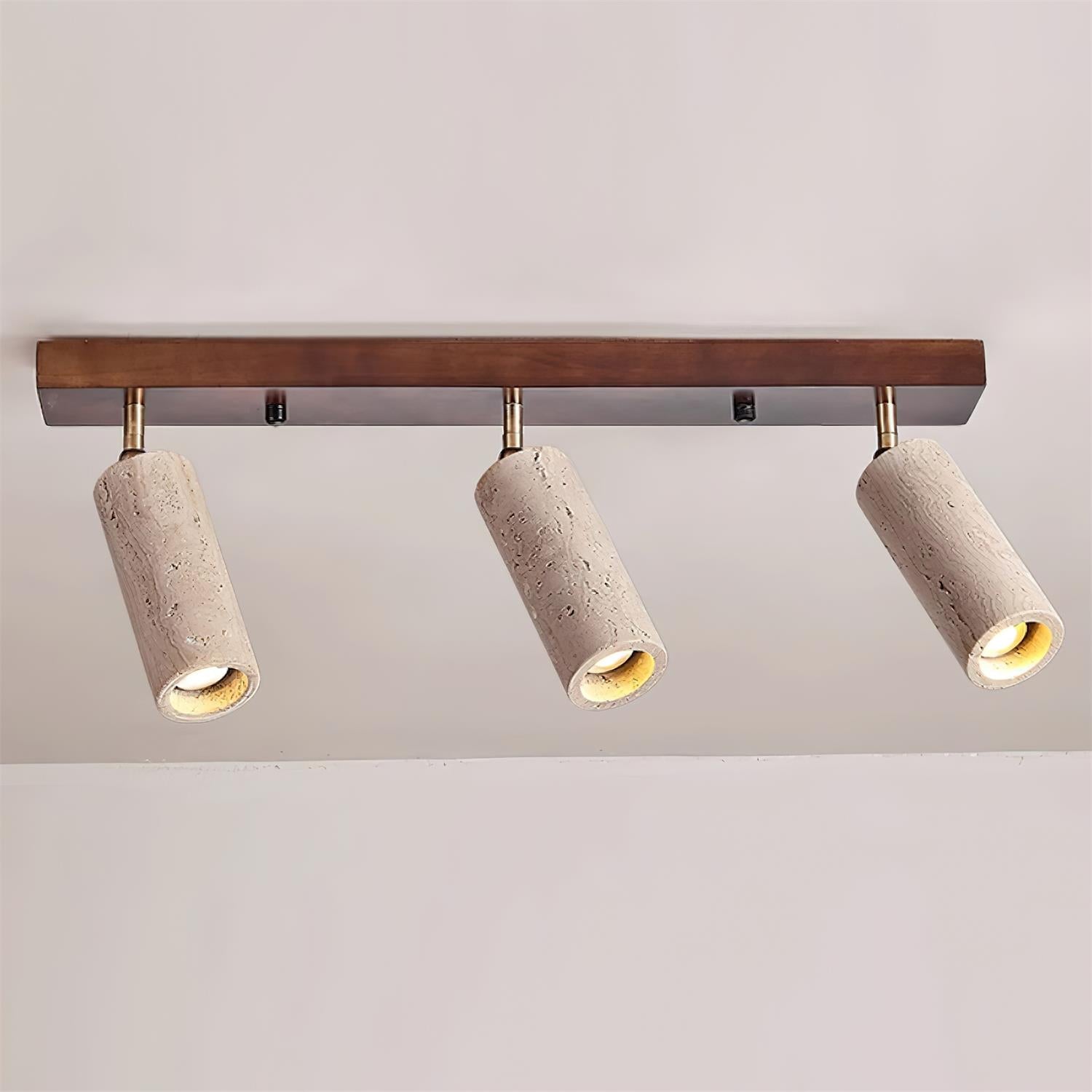 Elegant 3-Light Ceiling Spotlight with Adjustable Direction & Wood Canopy | Stylish Illumination for Kitchen and Living Room 7