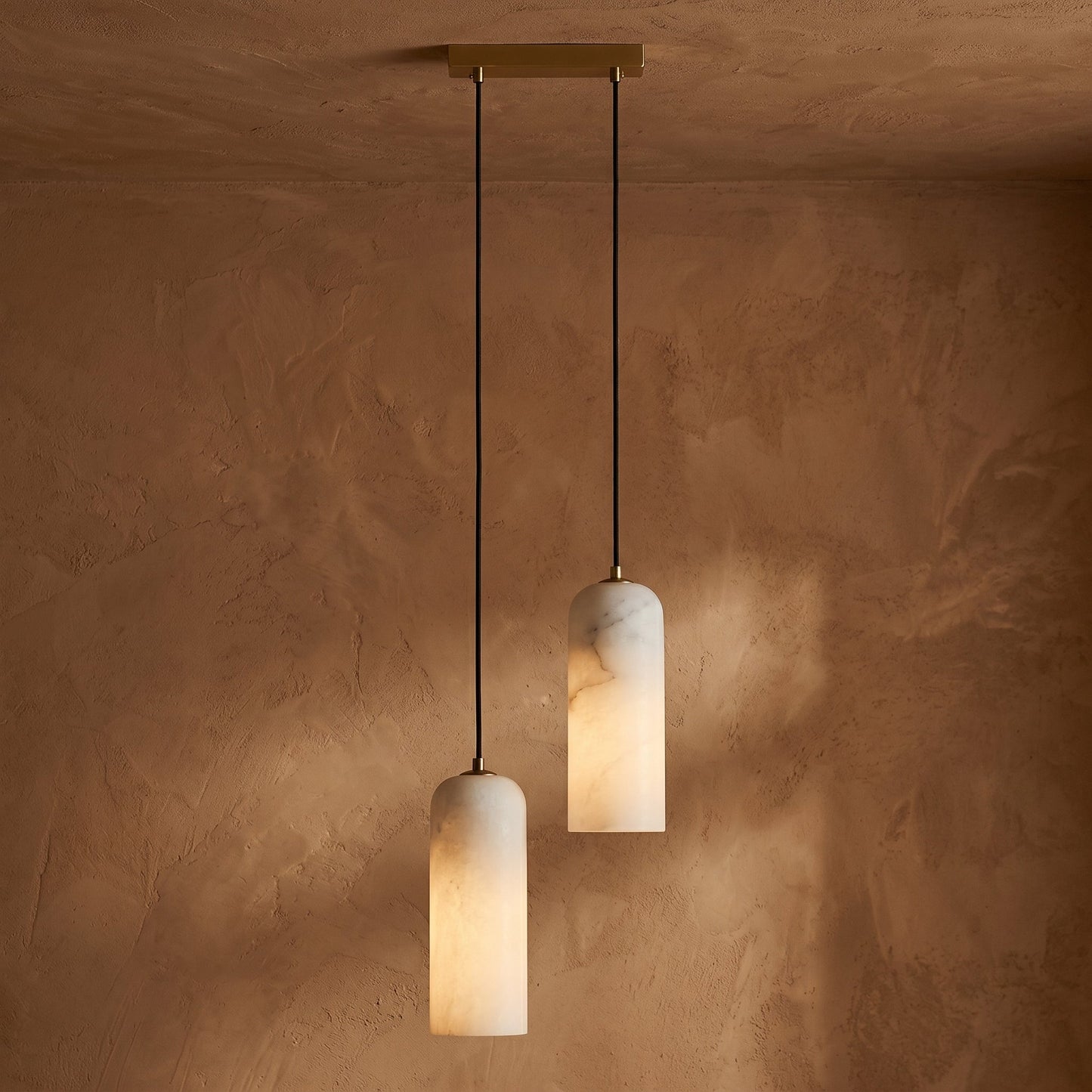 Elegant Alabaster Globe Pendant Light | Brass Finish for Ambient Kitchen Lighting 2