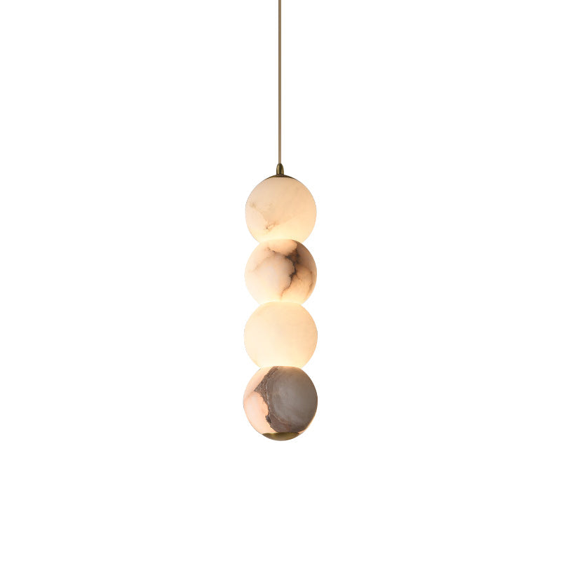 Elegant Alabaster Pendant Light with Adjustable Height & Dimmable Options | Stylish Kitchen Pendant Lighting for Modern Interiors 1