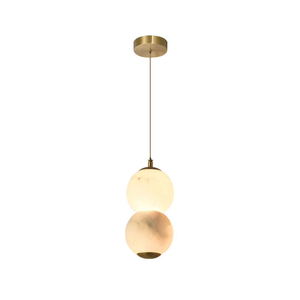 Elegant Alabaster Pendant Light with Adjustable Height & Dimmable Options | Stylish Kitchen Pendant Lighting for Modern Interiors 3