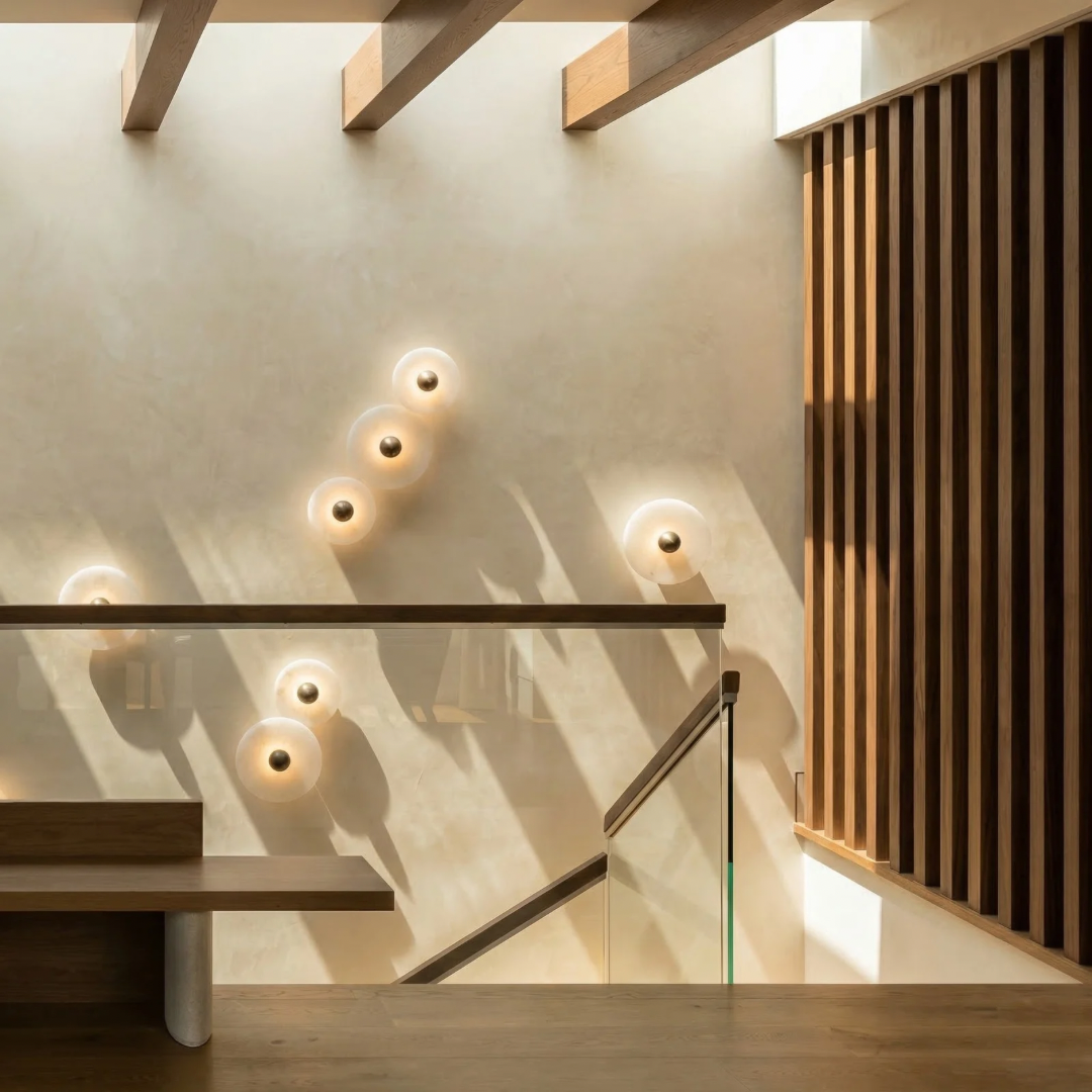 Elegant Alabaster Wall Lamp | Soft Diffused Lighting for Modern Interiors 4