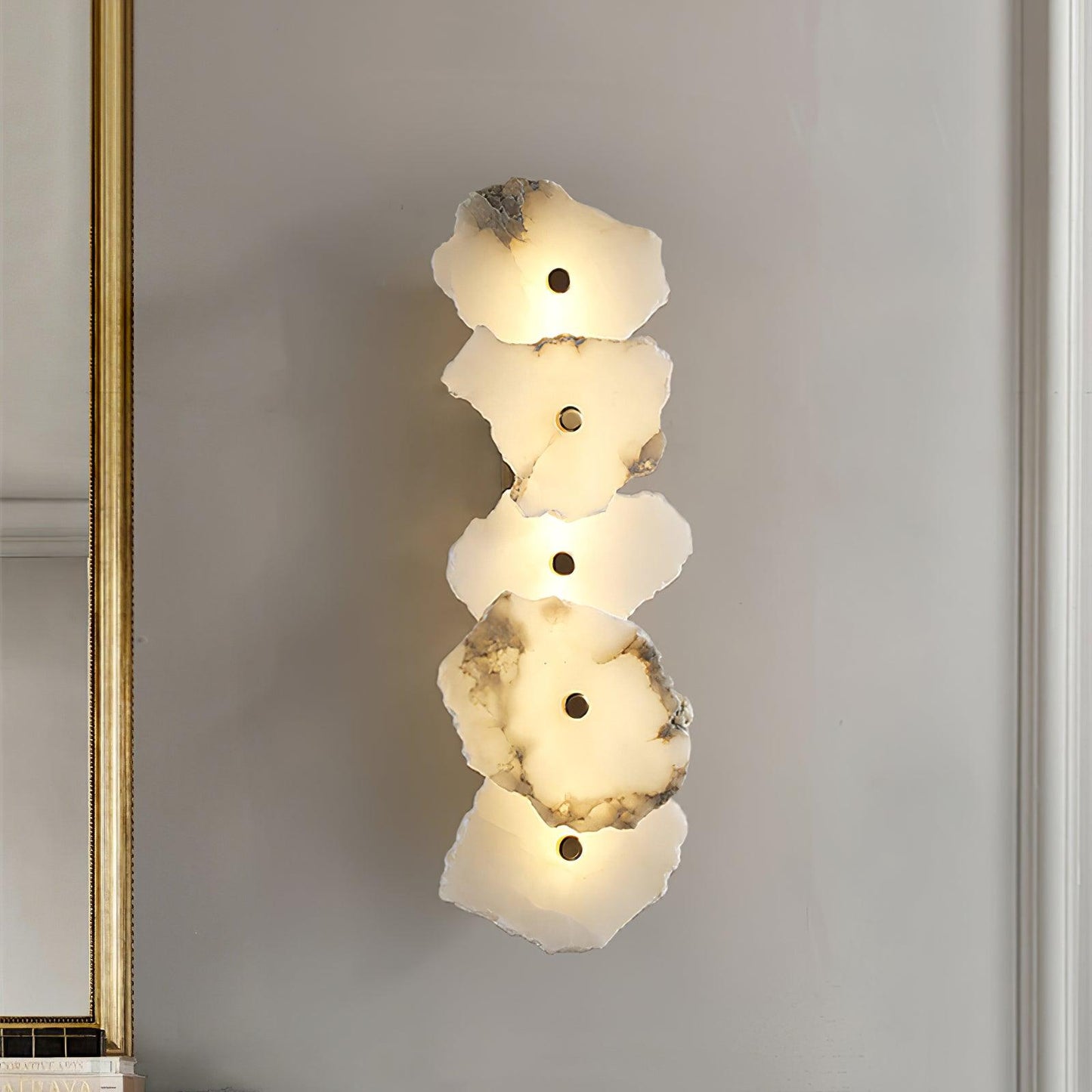 Elegant Alabaster Wall Lamp | Soft LED Sconce Light for Modern Interiors 2