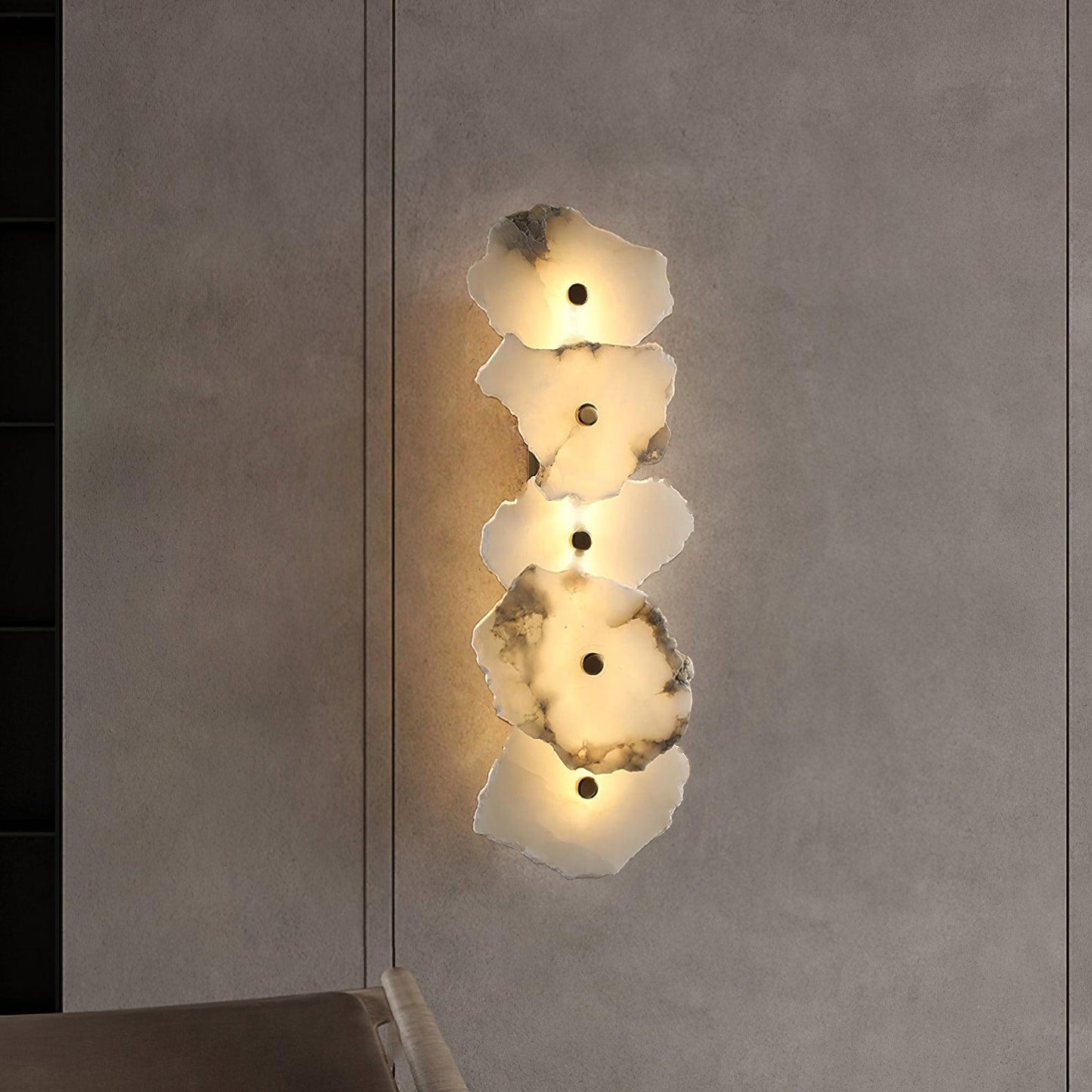 Elegant Alabaster Wall Lamp | Soft LED Sconce Light for Modern Interiors 3