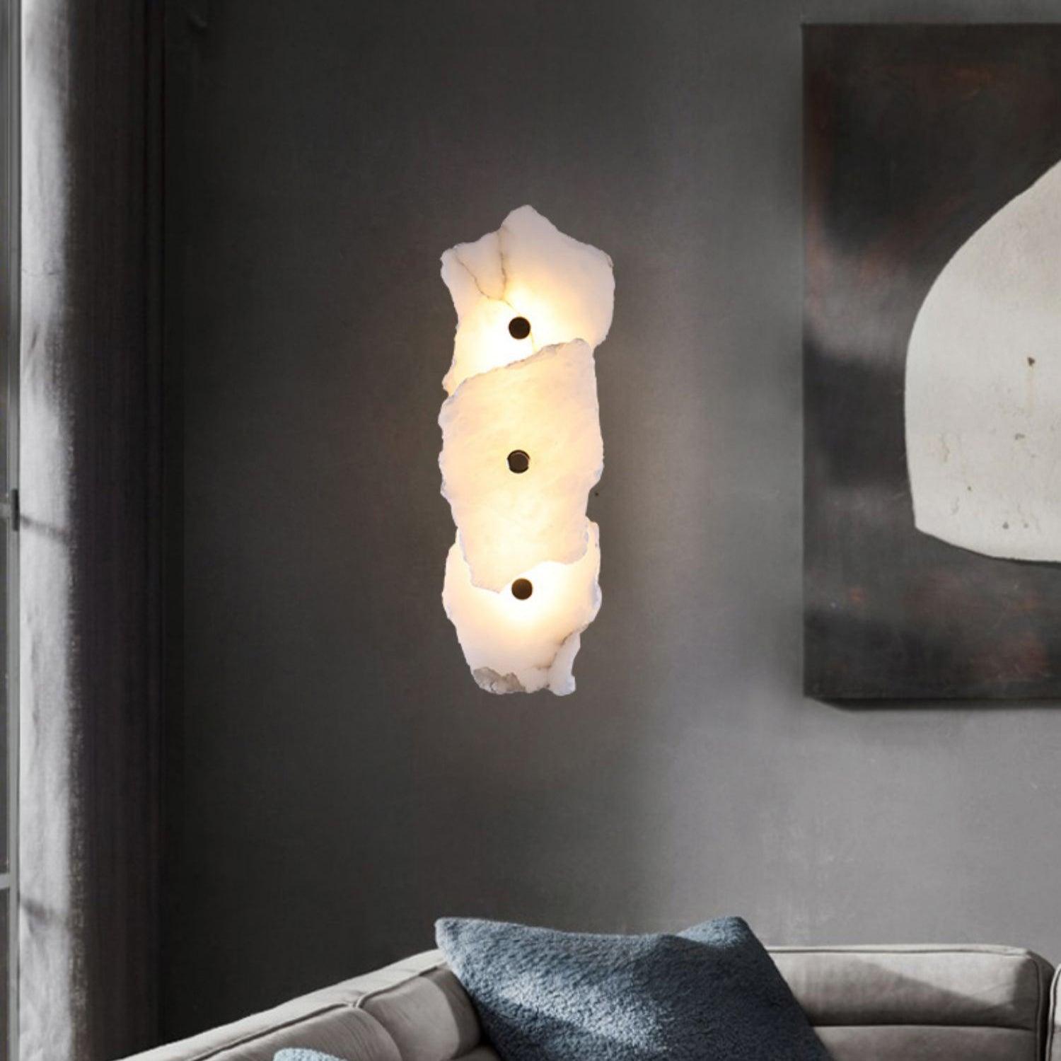 Elegant Alabaster Wall Lamp | Soft LED Sconce Light for Modern Interiors 6