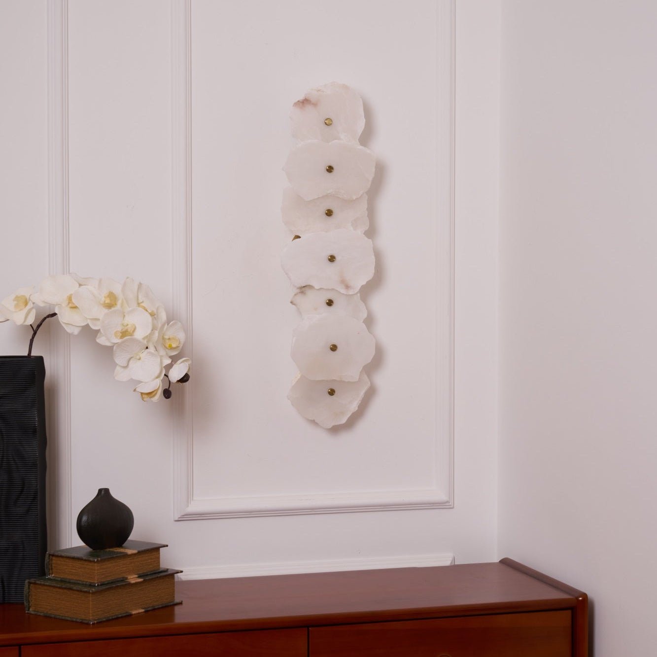 Elegant Alabaster Wall Lamp | Soft LED Sconce Light for Modern Interiors 7