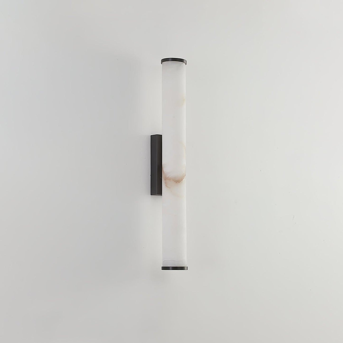 Elegant Alabaster Wall Lamp with Vintage Brass Frame | Stylish Wall Sconce Lighting for Cozy Indoor Spaces 0