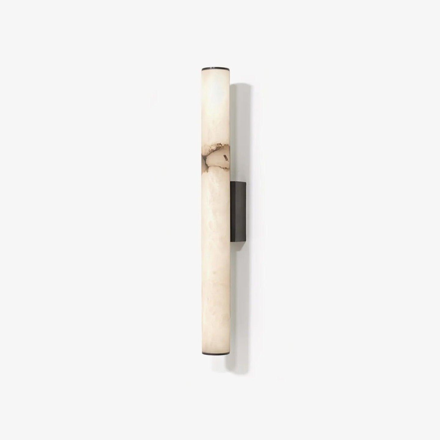 Elegant Alabaster Wall Lamp with Vintage Brass Frame | Stylish Wall Sconce Lighting for Cozy Indoor Spaces 1