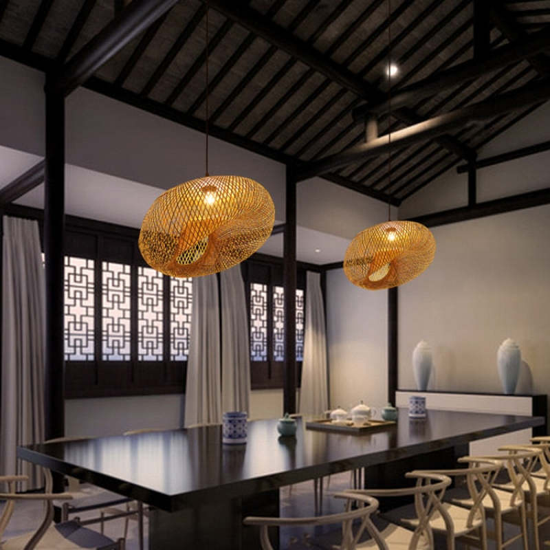 Bamboo Hand-Woven Pendant Light | 3 Sizes