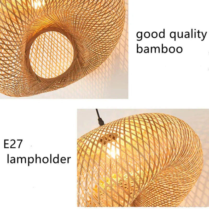 Bamboo Hand-Woven Pendant Light | 3 Sizes