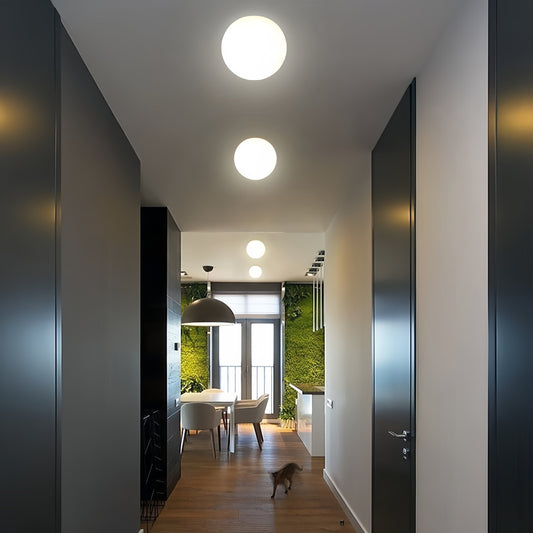 Elegant Bubble Sphere Flush Mount Ceiling Light Fixture | Modern Design for Cozy Ambiance 0