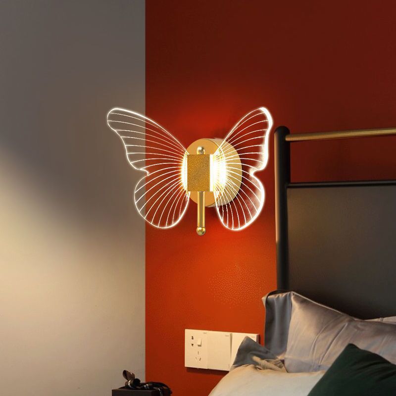Kady Gold Butterfly Wall Lamp