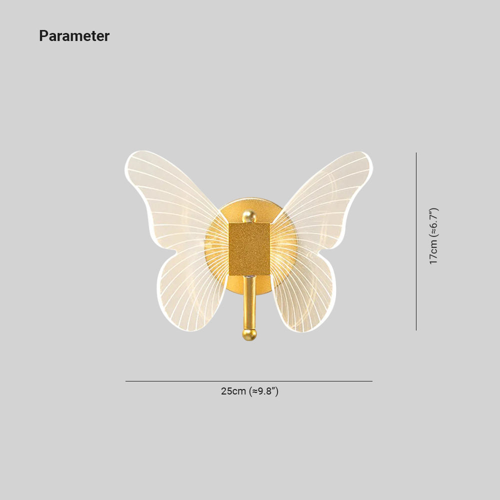 Kady Gold Butterfly Wall Lamp