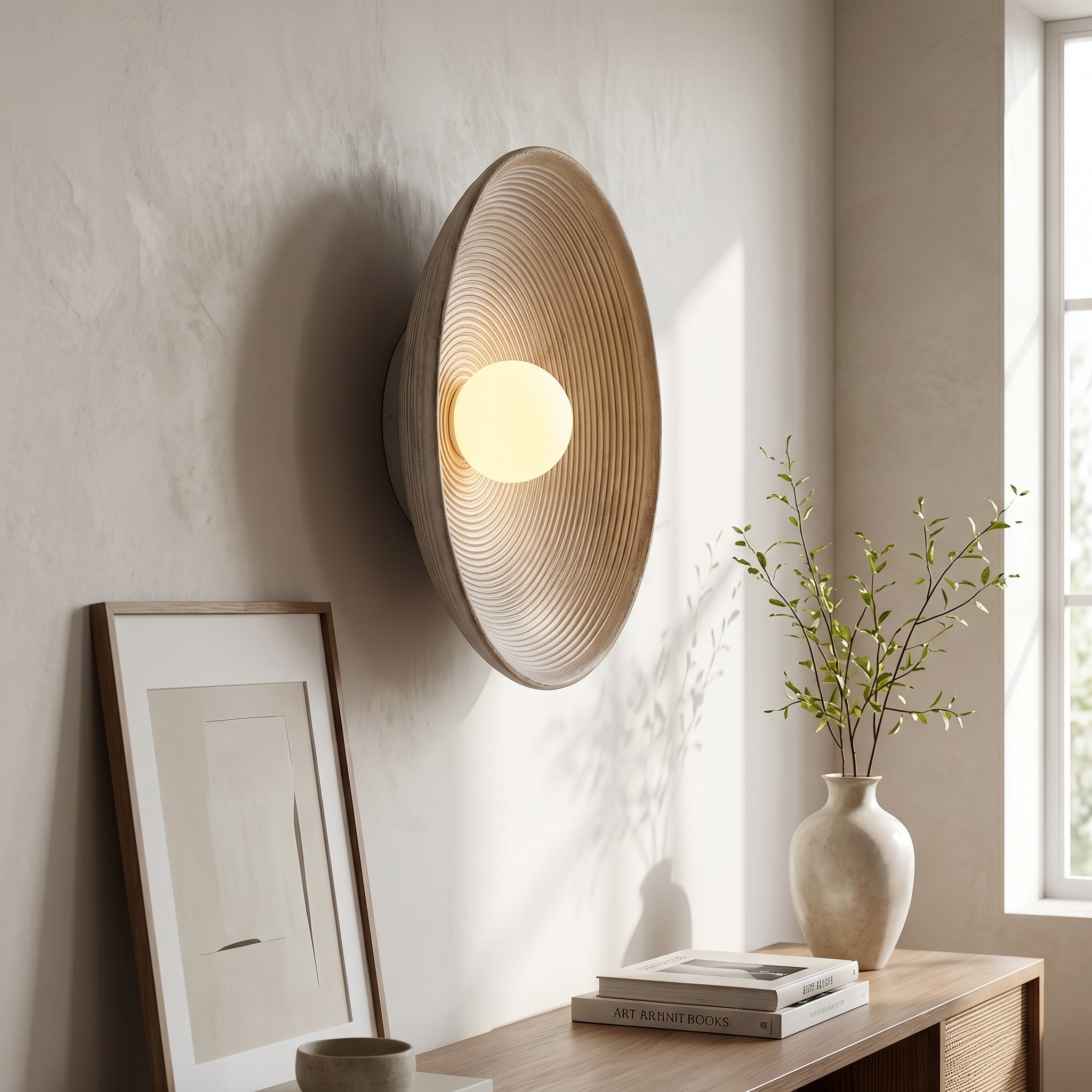 Ceramic Round LED Wall Lamp | 5 Colours