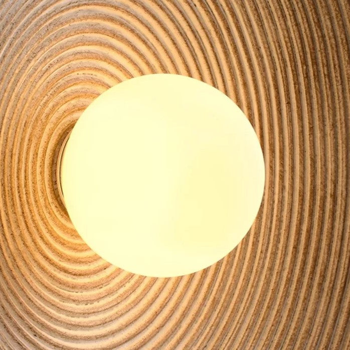 Elegant Ceramic Round Wall Lamp | Minimalist LED Design for Cozy Ambiance 6
