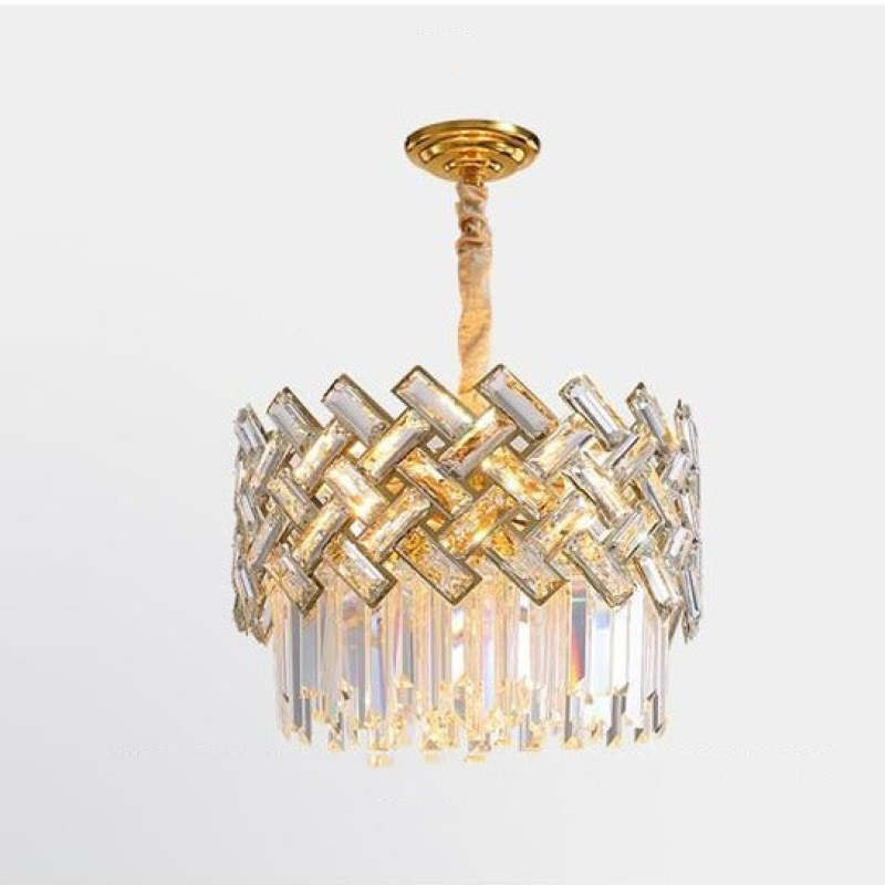 Elegant Crystal Chandelier Light with 12 LED Bulbs | Postmodern Design for Modern Bedrooms and Living Rooms