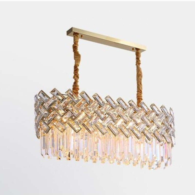 Elegant Crystal Chandelier Light with 12 LED Bulbs | Postmodern Design for Modern Bedrooms and Living Rooms