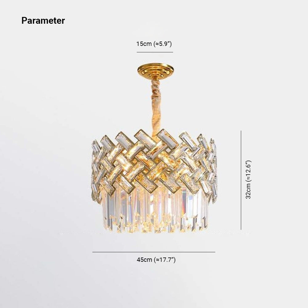 Elegant Crystal Chandelier Light with 12 LED Bulbs | Postmodern Design for Modern Bedrooms and Living Rooms