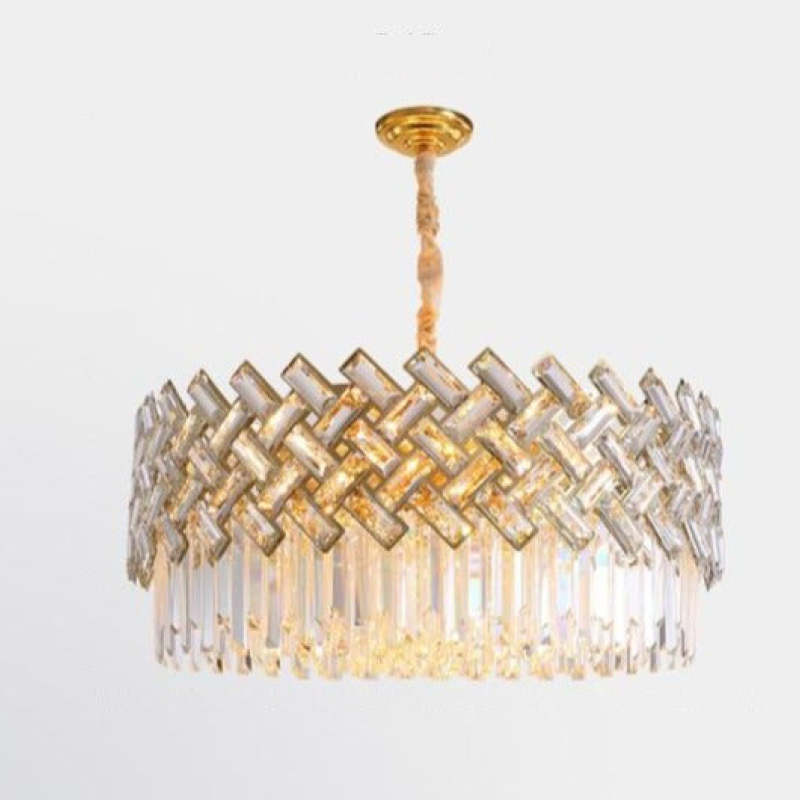Elegant Crystal Chandelier Light with 12 LED Bulbs | Postmodern Design for Modern Bedrooms and Living Rooms