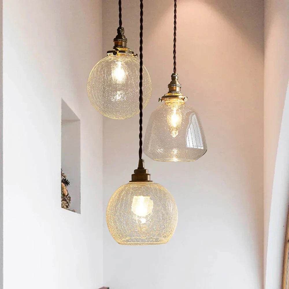 Elegant Crystal Glass Pendant Light | Nordic Design Ceiling Fixture for Dining Room Ambiance 2