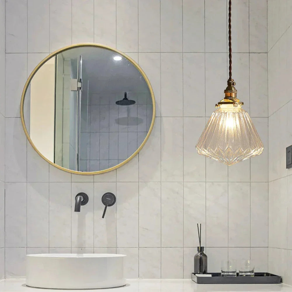 Elegant Crystal Glass Pendant Light | Nordic Design Ceiling Fixture for Dining Room Ambiance 5