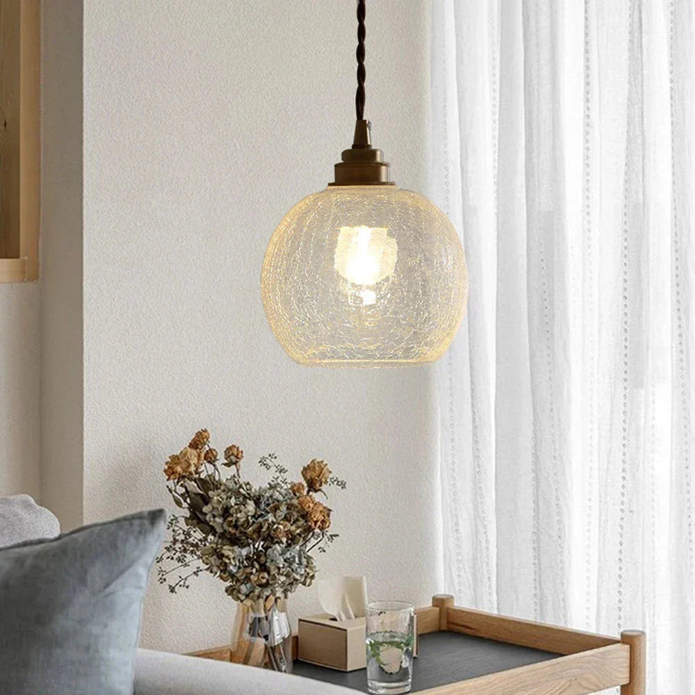 Elegant Crystal Glass Pendant Light | Nordic Design Ceiling Fixture for Dining Room Ambiance 7