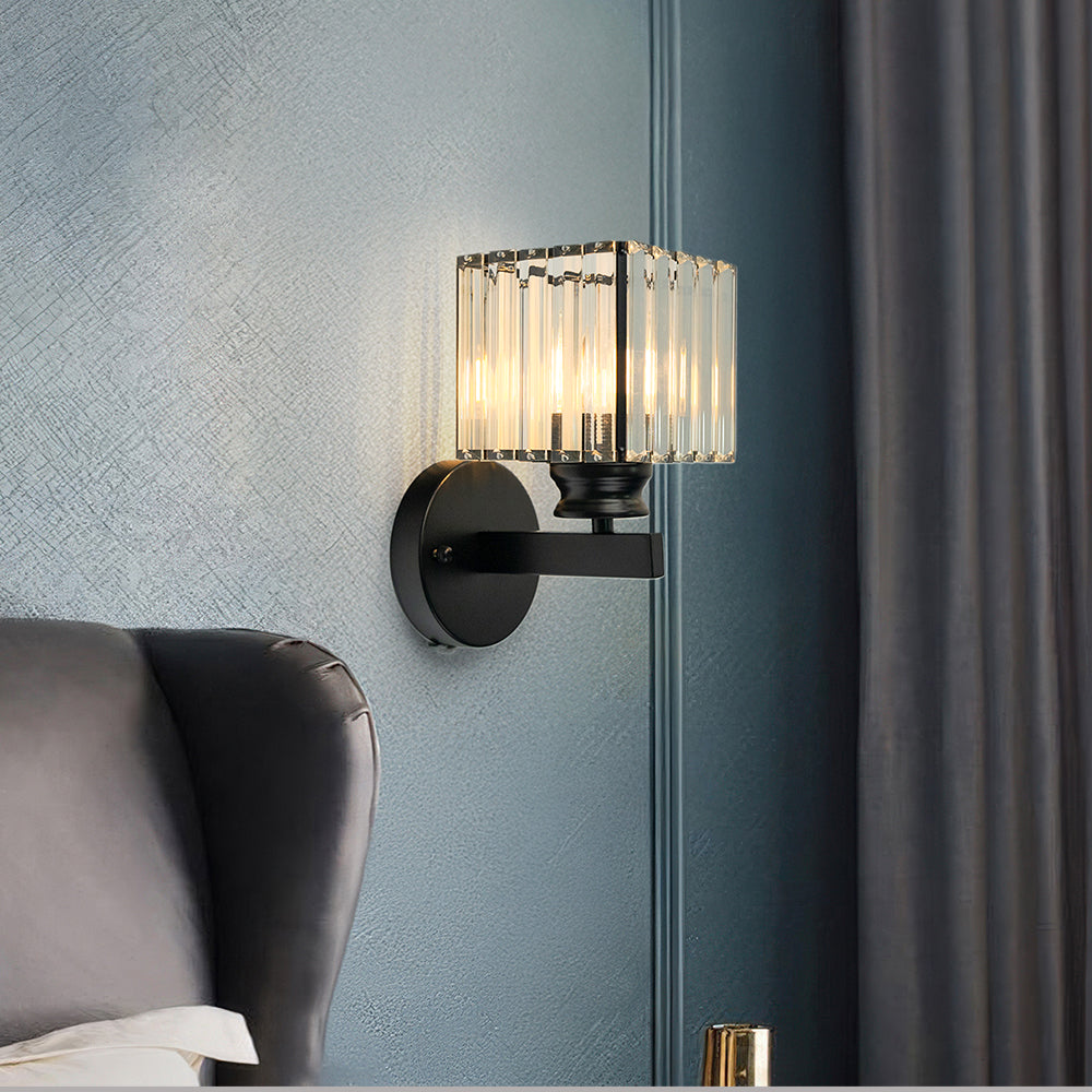 Elegant Crystal Wall Light | Customizable Sconce Light with Round or Square Shape | Modern Decor for Any Room 10