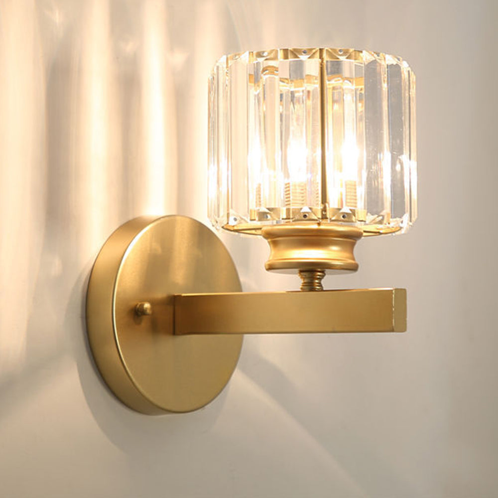 Elegant Crystal Wall Light | Customizable Sconce Light with Round or Square Shape | Modern Decor for Any Room 11