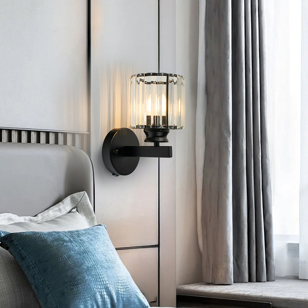 Elegant Crystal Wall Light | Customizable Sconce Light with Round or Square Shape | Modern Decor for Any Room 6