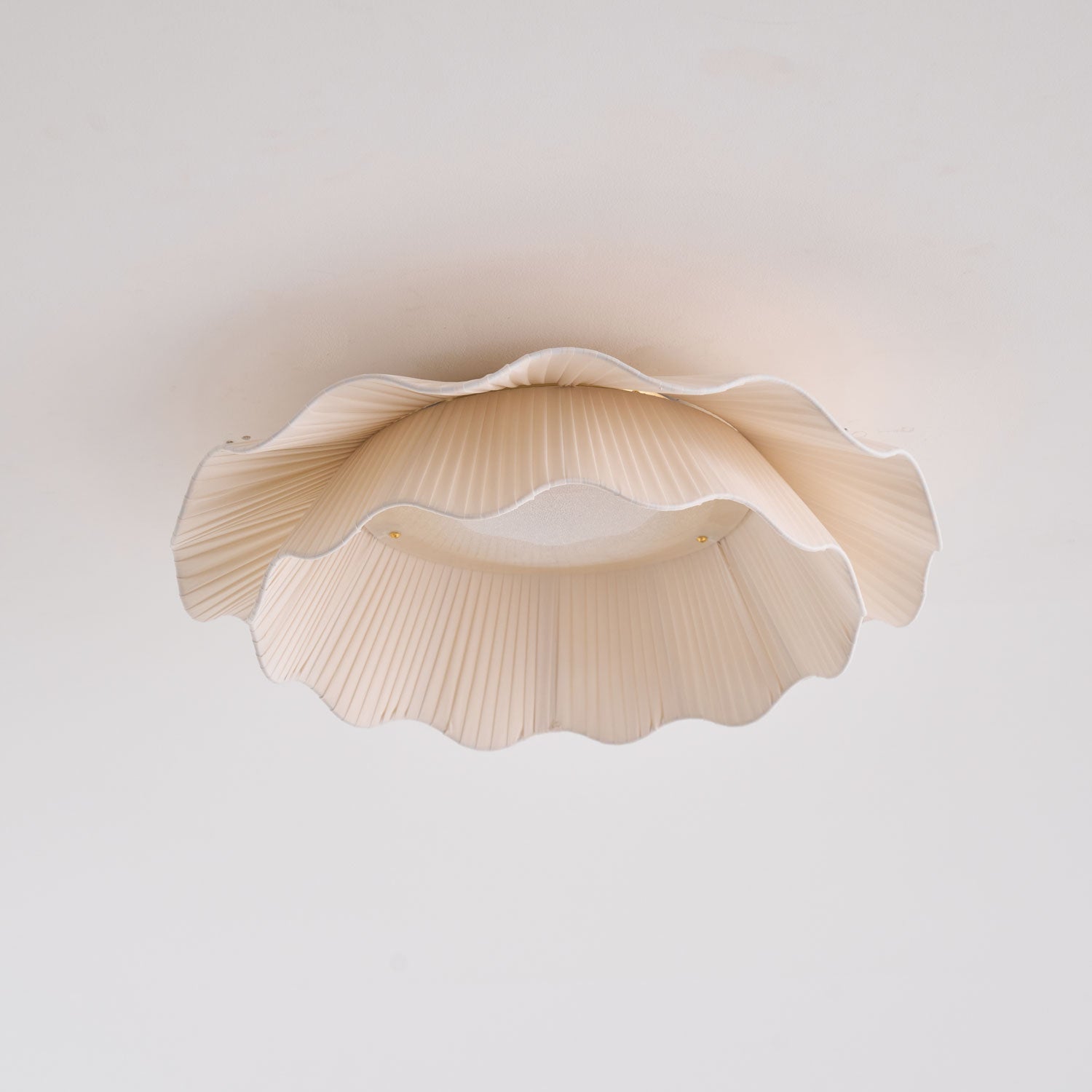 Elegant Fabric Wave Flush Mount Ceiling Light with Soft LED Illumination | Modern Fixture for Ambient Lighting 6