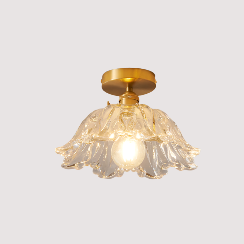 Elegant Floral Pendant Light | Glass Pendant Lighting with Soft Glow | Timeless Design for Home Decor 0