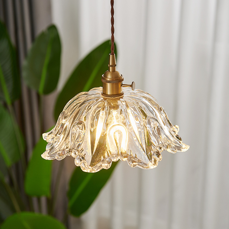 Elegant Floral Pendant Light | Glass Pendant Lighting with Soft Glow | Timeless Design for Home Decor 2