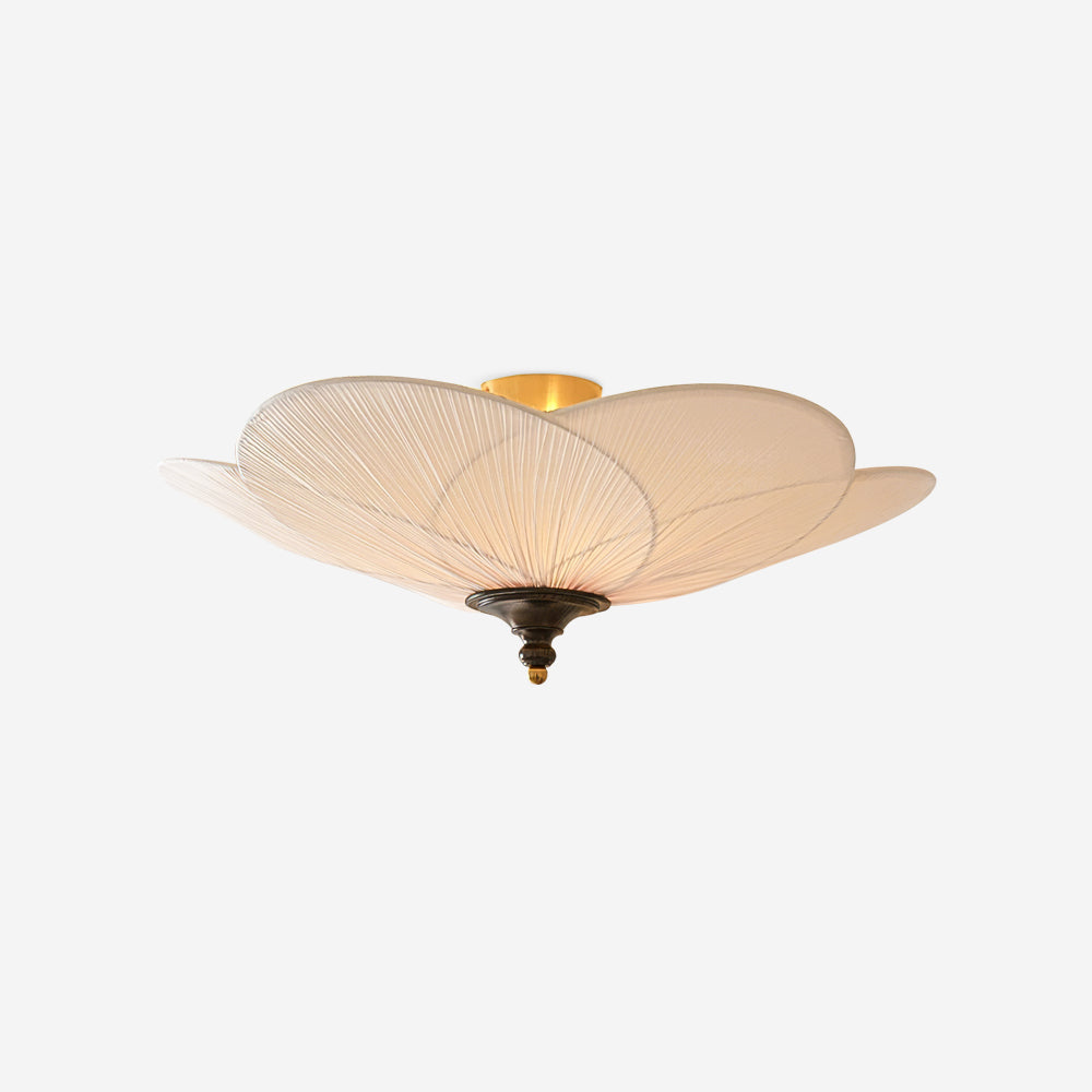 Elegant Flush Mount Ceiling Light Fixture with Metal Canopy | Dimmable LED Compatible for Modern Spaces 1