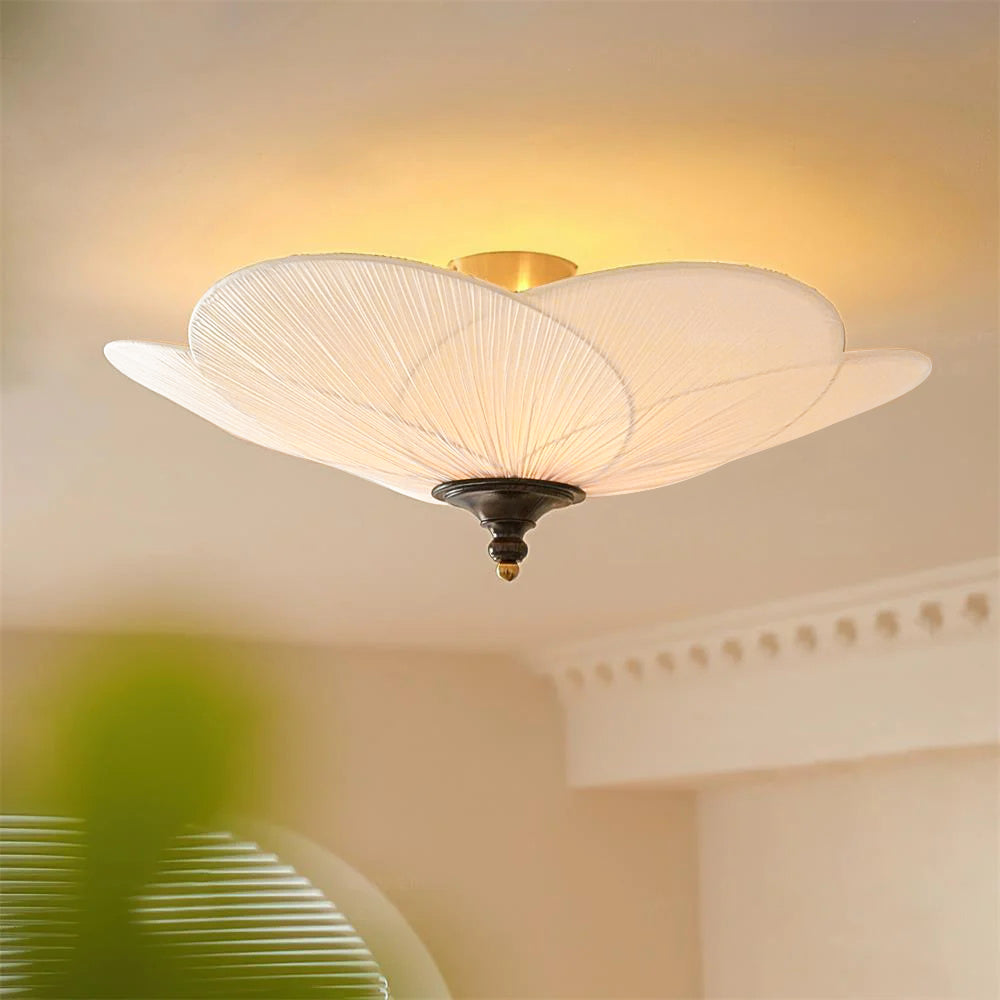 Elegant Flush Mount Ceiling Light Fixture with Metal Canopy | Dimmable LED Compatible for Modern Spaces 3
