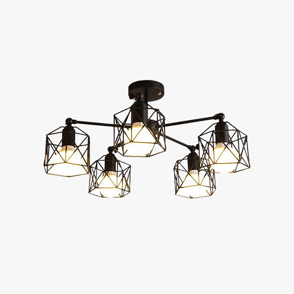 Elegant Flush Mount Ceiling Light Fixture with Metal Shade | Modern Design for Bedroom and Living Room 1