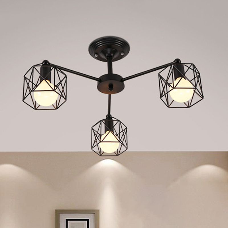 Elegant Flush Mount Ceiling Light Fixture with Metal Shade | Modern Design for Bedroom and Living Room 2