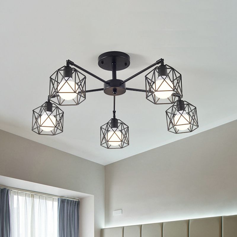 Elegant Flush Mount Ceiling Light Fixture with Metal Shade | Modern Design for Bedroom and Living Room 3