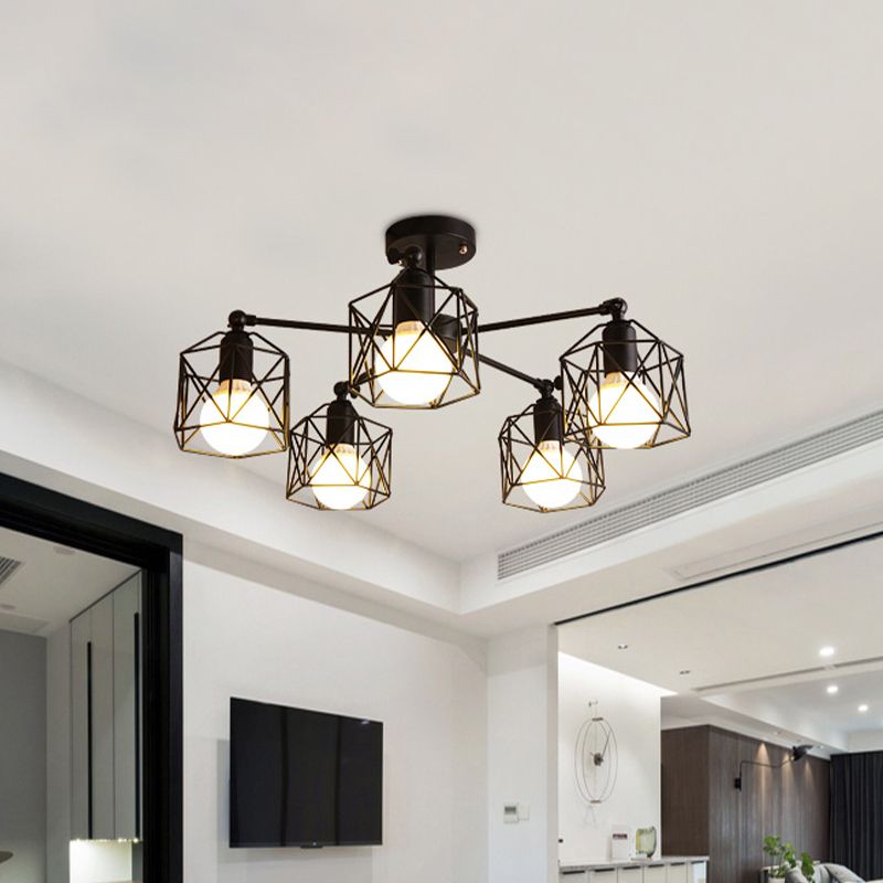 Elegant Flush Mount Ceiling Light Fixture with Metal Shade | Modern Design for Bedroom and Living Room 4