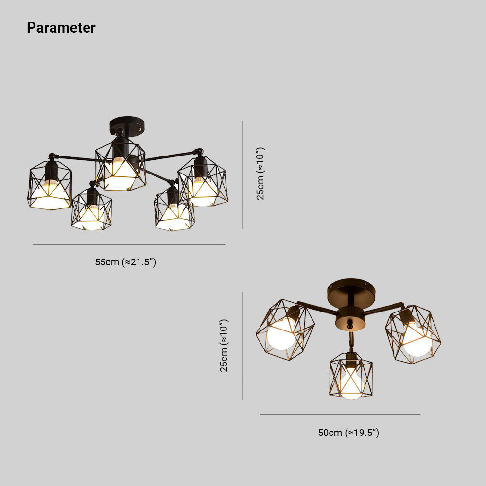 Elegant Flush Mount Ceiling Light Fixture with Metal Shade | Modern Design for Bedroom and Living Room 5