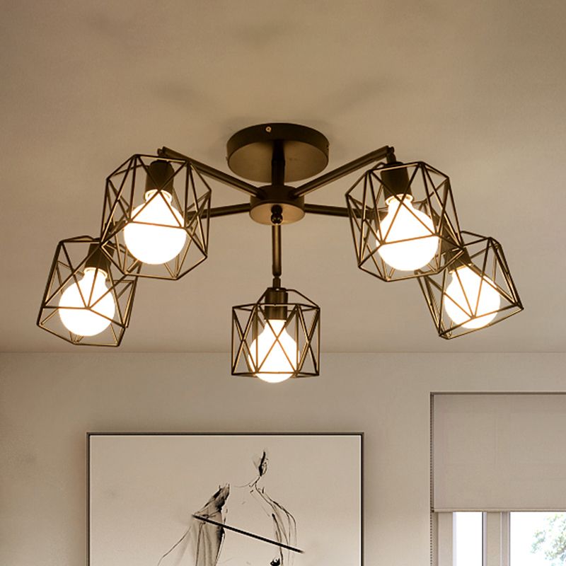 Elegant Flush Mount Ceiling Light Fixture with Metal Shade | Modern Design for Bedroom and Living Room 6