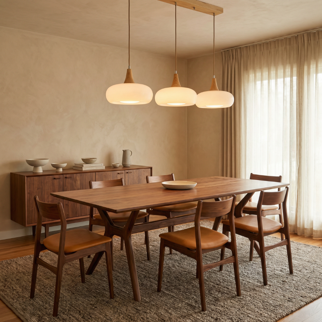 Elegant Glass Pendant Lamp | Adjustable Height Kitchen Pendant Lighting for Cozy Ambiance 6