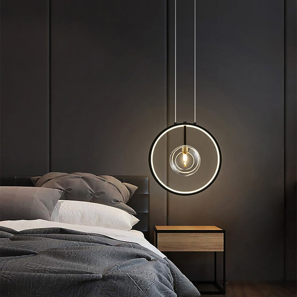 Elegant Glass Pendant Light | Adjustable Hanging Light with Minimalist Design for Modern Kitchen Island 4