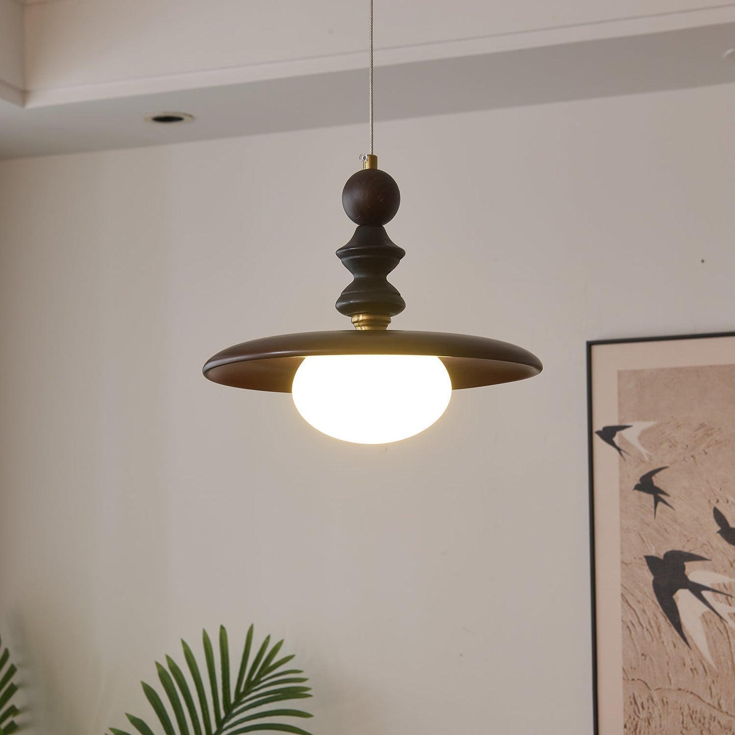 Elegant Glass Pendant Light with Frosted Globe & Vintage Design for Cozy Kitchen Island Ambiance 2
