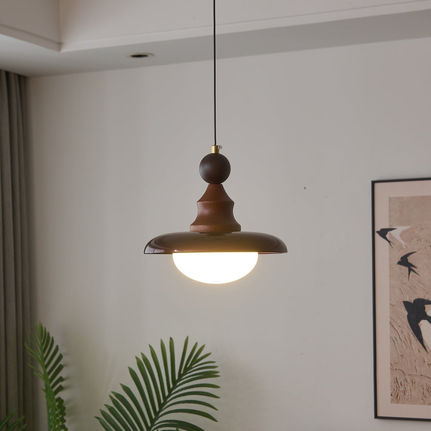 Elegant Glass Pendant Light with Frosted Globe & Vintage Design for Cozy Kitchen Island Ambiance 5