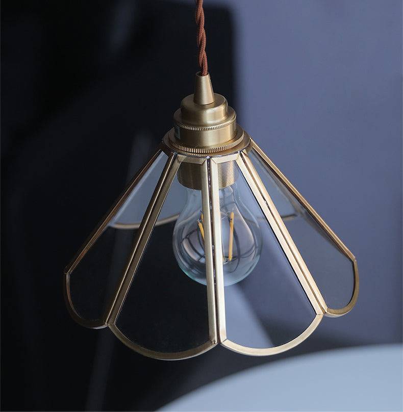 Elegant Glass Pendant Light with Twisted Fabric Cord for Kitchen Ambiance 5