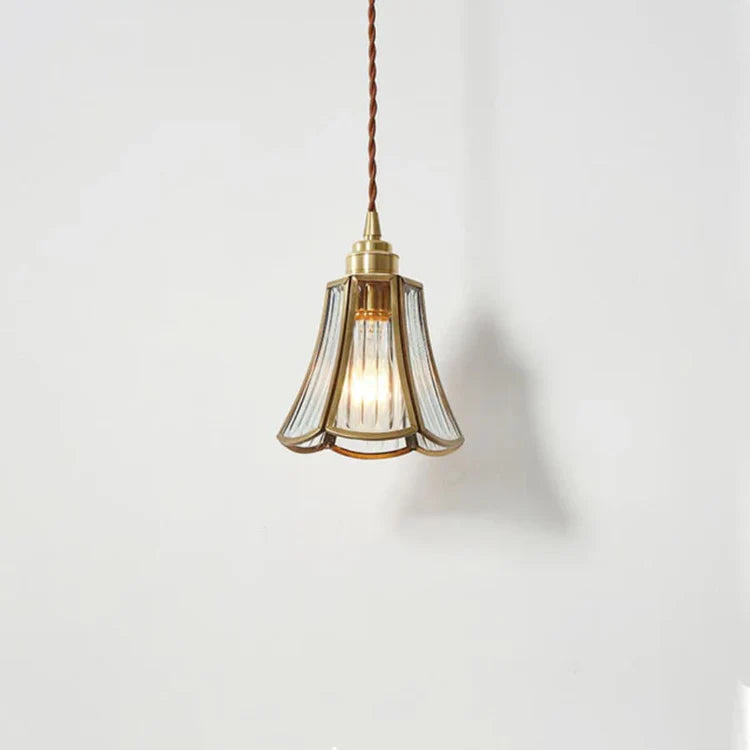 Elegant Glass Pendant Light with Twisted Fabric Cord for Kitchen Ambiance 9