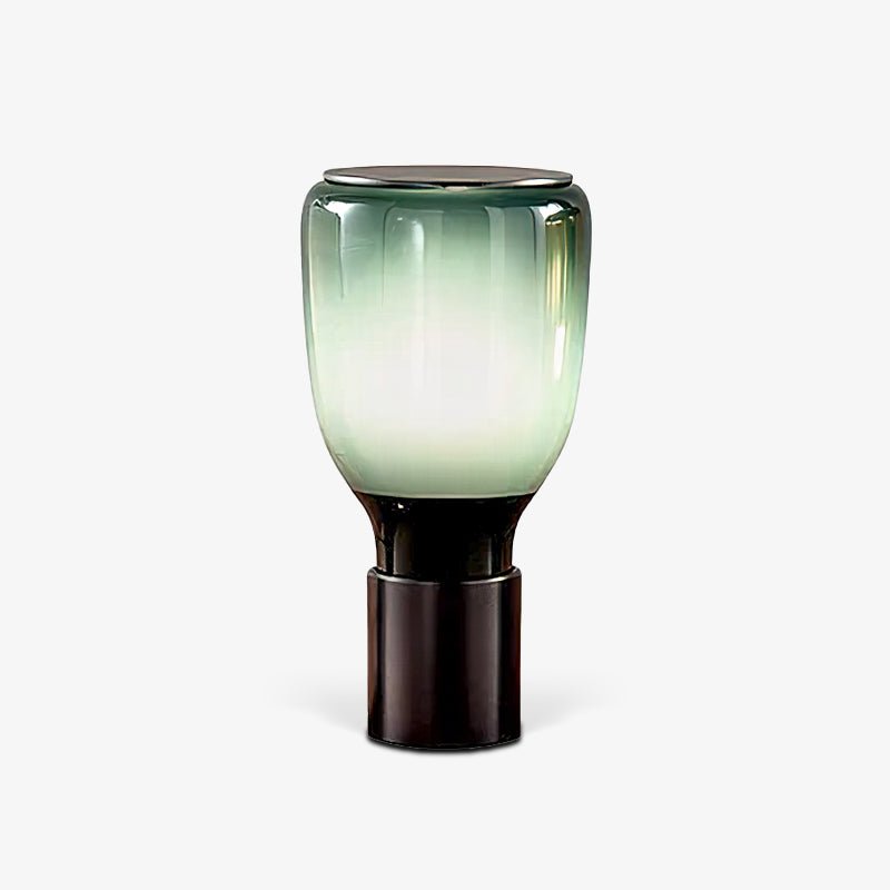 Elegant Glass Table Lamp with Inline On/Off Switch | Stylish Bedside Lighting for Modern Decor 1