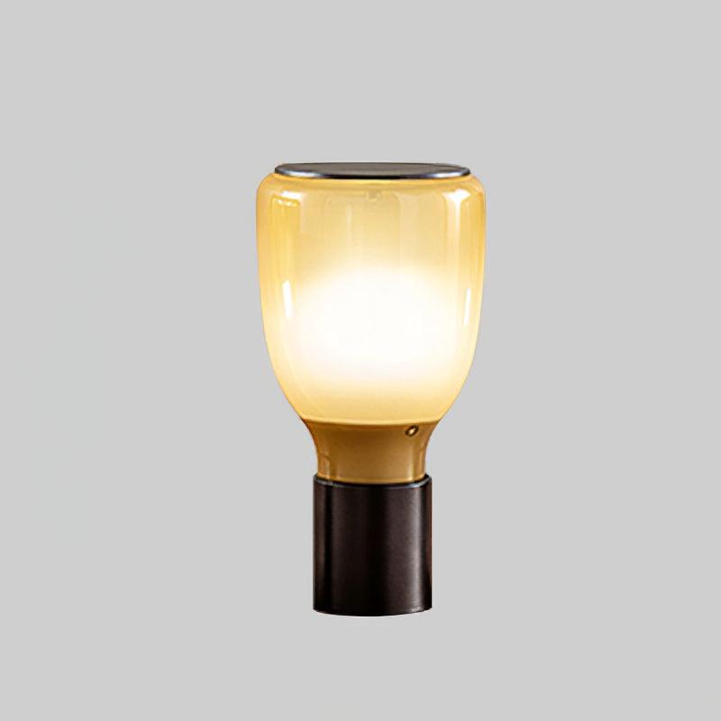 Elegant Glass Table Lamp with Inline On/Off Switch | Stylish Bedside Lighting for Modern Decor 4